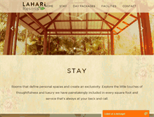 Tablet Screenshot of lahariresorts.com